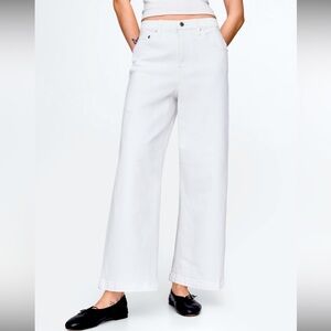 GAP High Rise Stride Ankle Wide Leg Jeans